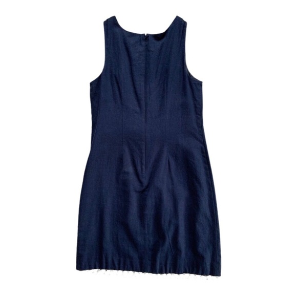 ELIZA J Sleeveless Sheath Dress in Navy & White - Picture 2 of 9